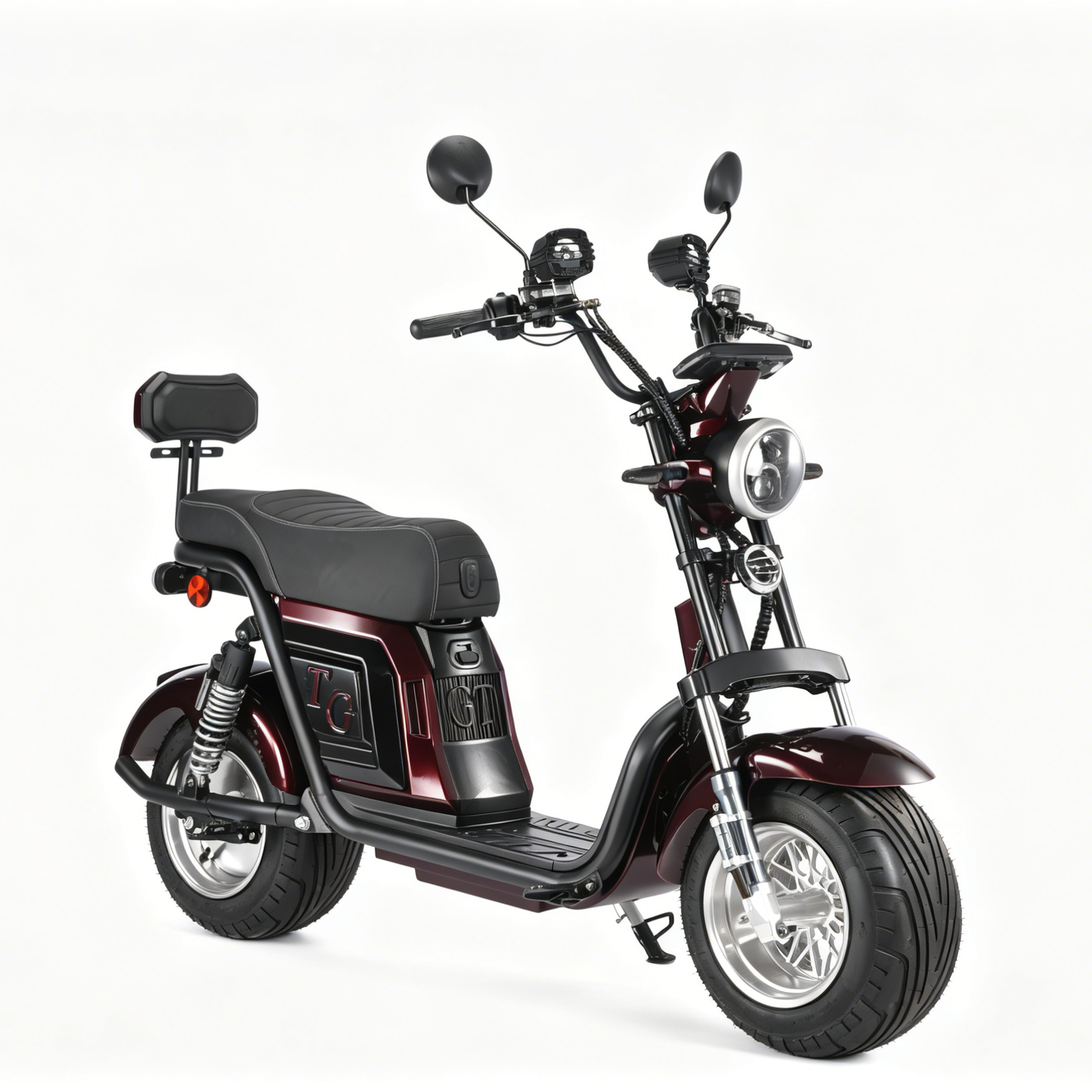 Motocicleta elétrica Harley com pneu largo de 18 polegadas 64V20AH bateria de lítio descartável