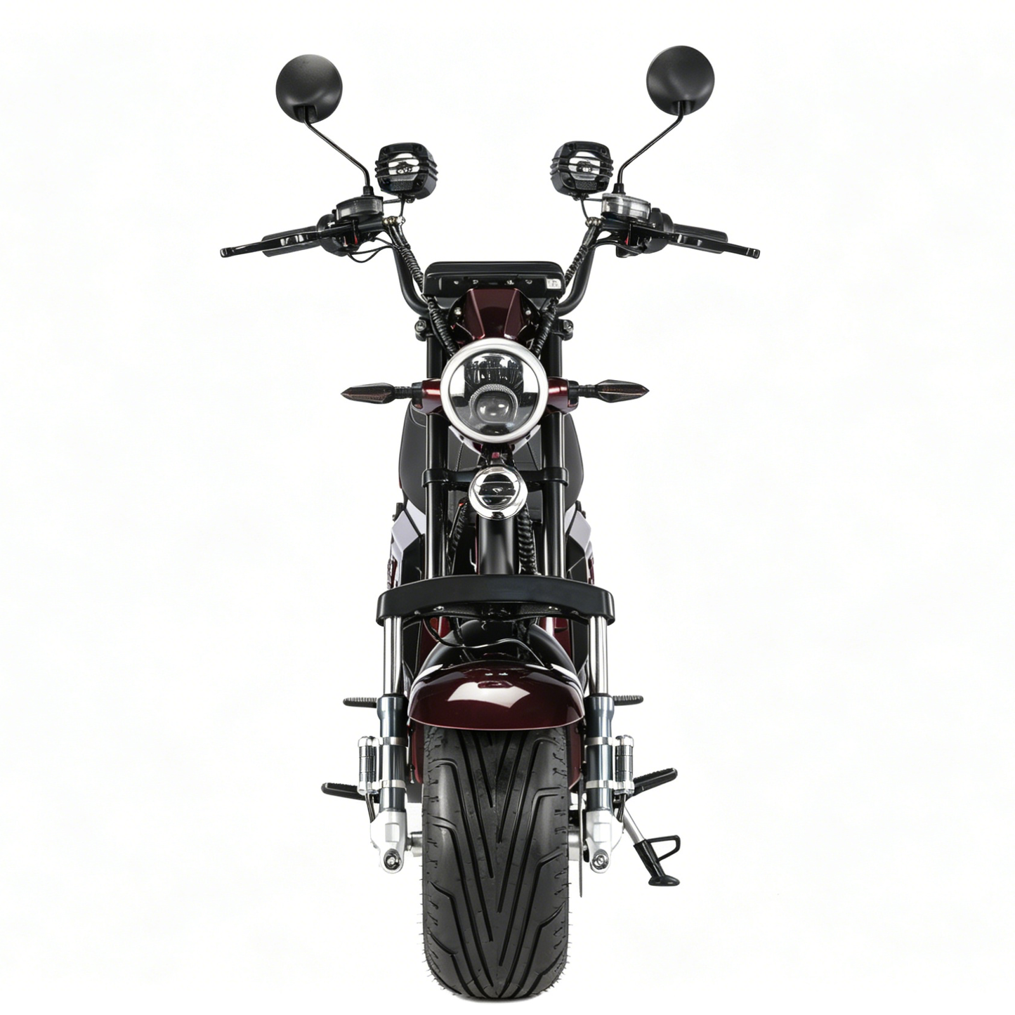 Motocicleta elétrica Harley com pneu largo de 18 polegadas 64V20AH bateria de lítio descartável