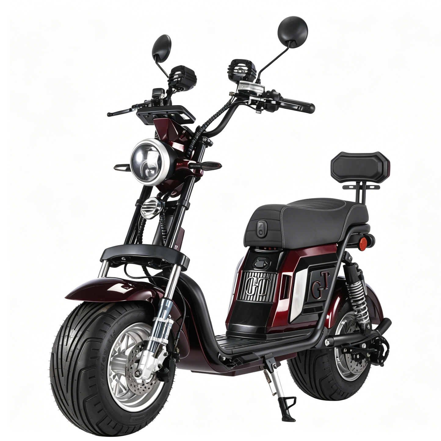 Motocicleta elétrica Harley com pneu largo de 18 polegadas 64V20AH bateria de lítio descartável