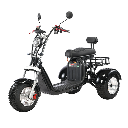 Powerful Electric Tricycle 6000W Dual Motor Max Speed 55-60KM/H Max Load 250KG For Adult Elderly Disabled People Outdoor Scooter