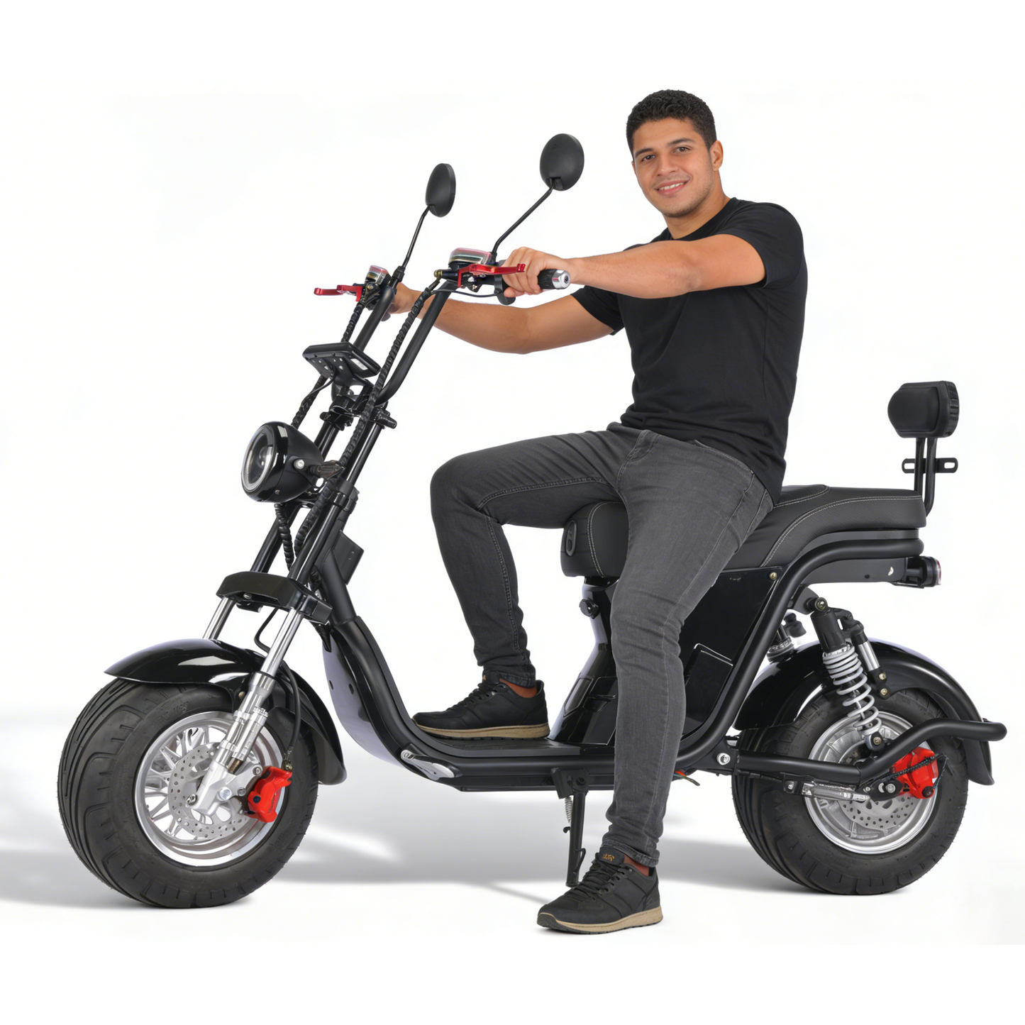 Adequado para uso externo adulto de scooters elétricos Harley, motor poderoso de roda de alumínio de 1000W