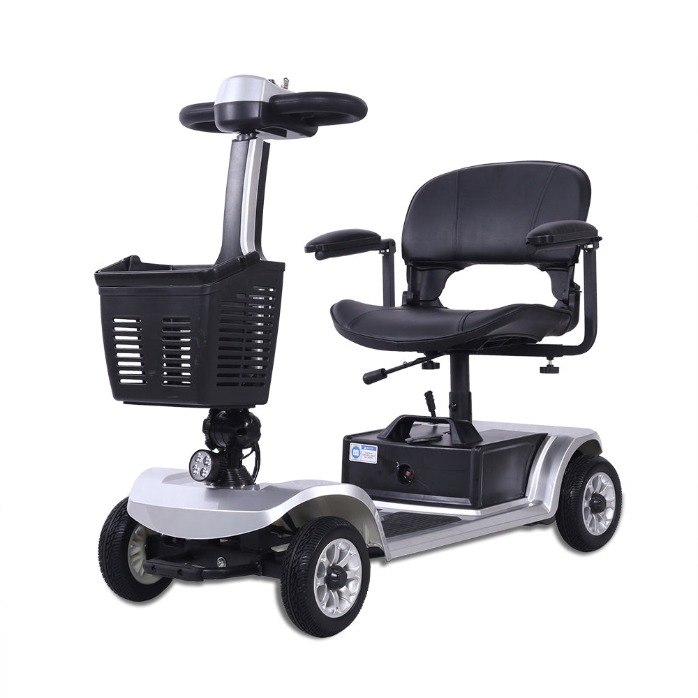 Scooter Elétrico para Idosos com Bateria Removível, Velocidade Máxima de 8km/h, Cadeira de Rodas Elétrica para Deficientes