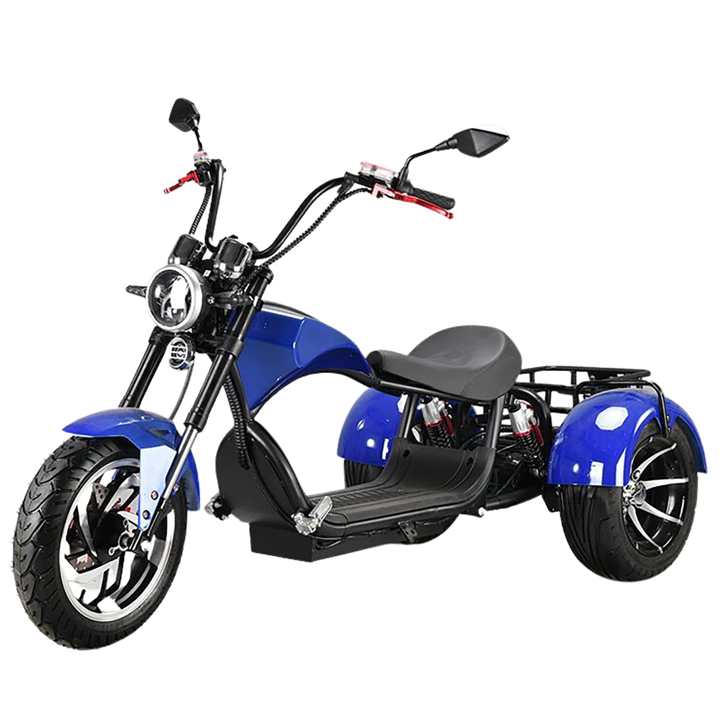 Citycoco 1500W Moto Elétrica Adulto Carga Máxima 250KG Scooter Elétrica Triciclo