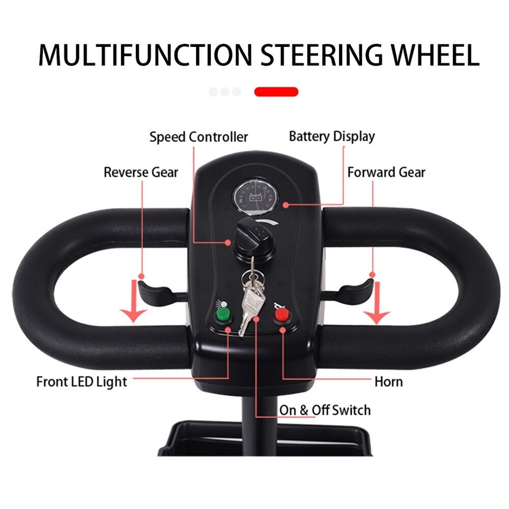 eHoodax 4 Wheel Electric Mobility Scooter for Adult