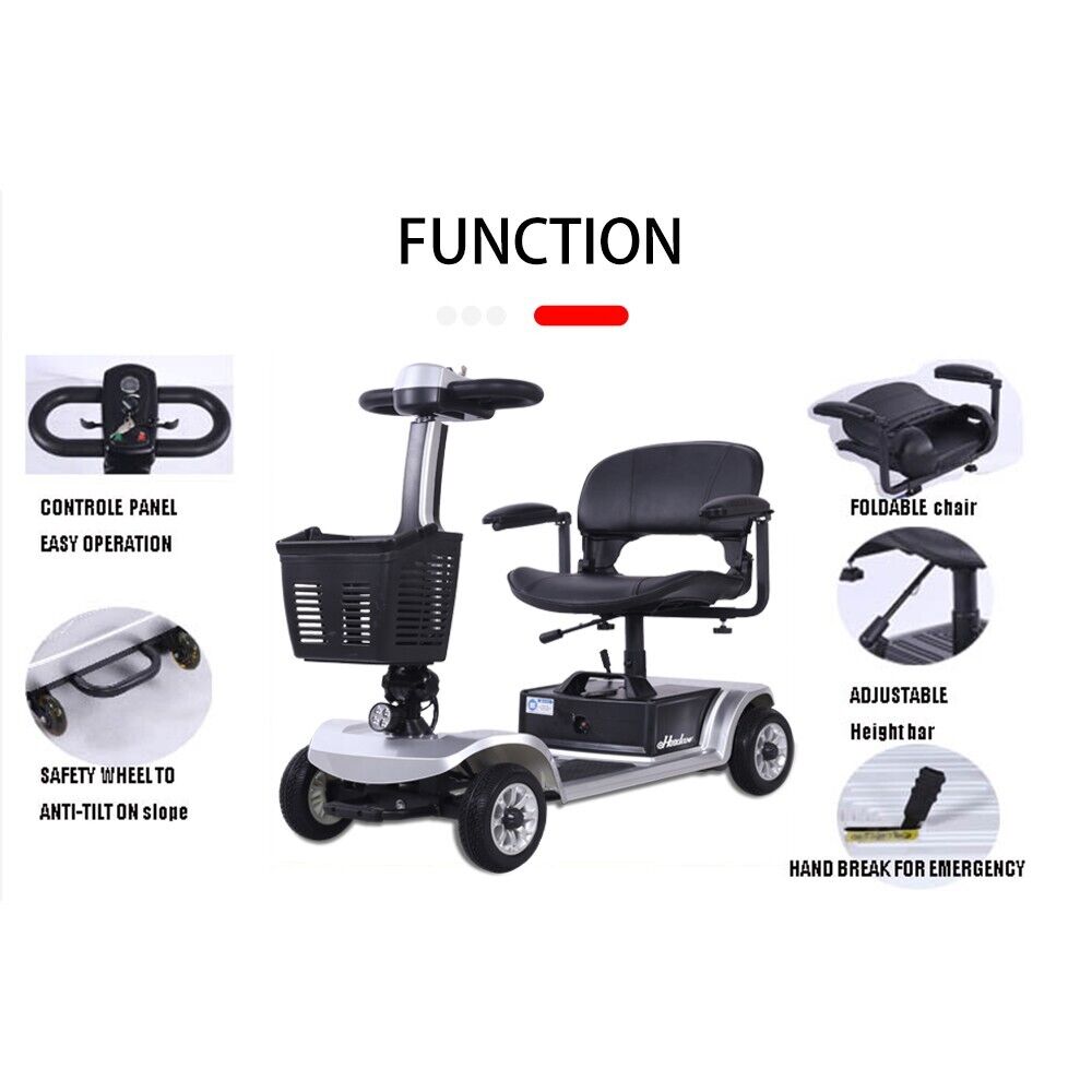 eHoodax 4 Wheel Electric Mobility Scooter for Adult