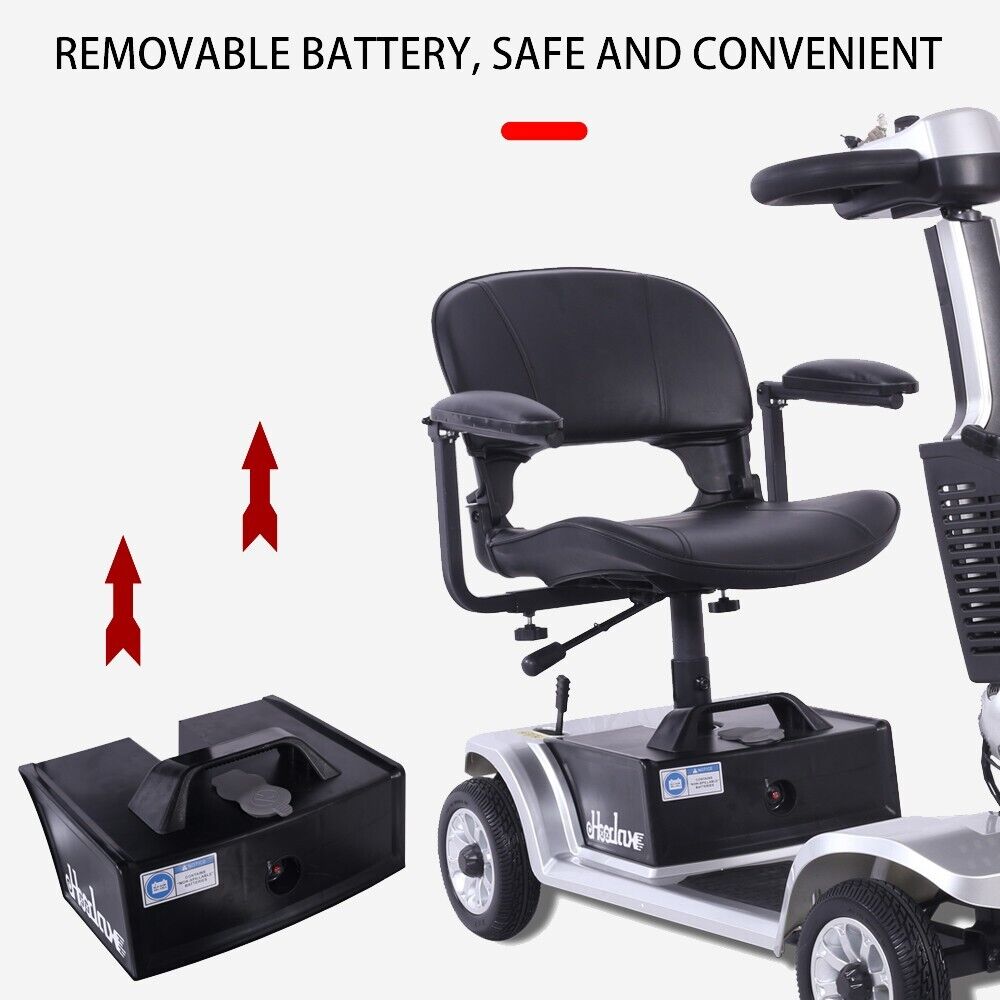 eHoodax 4 Wheel Electric Mobility Scooter for Adult